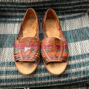 Colorful huarache sandals